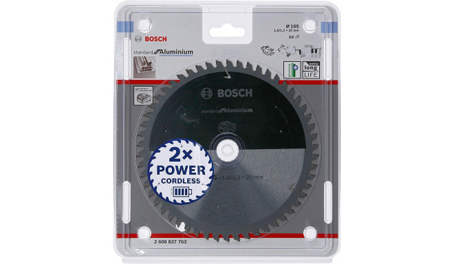 Bosch circular saw blade standard for aluminum, 165mm