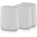 NETGEAR Orbi WiFi6 Tri-Band Mesh System Set of 3, Mesh Router (white)