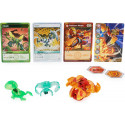 Spin Master Bakugan Evolutions Power Up 3-Pack Skill Game (with 1 Platinum Bakugan (Pyrus Wrath) and