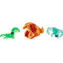 Spin Master Bakugan Evolutions Power Up 3-Pack Skill Game (with 1 Platinum Bakugan (Pyrus Wrath) and