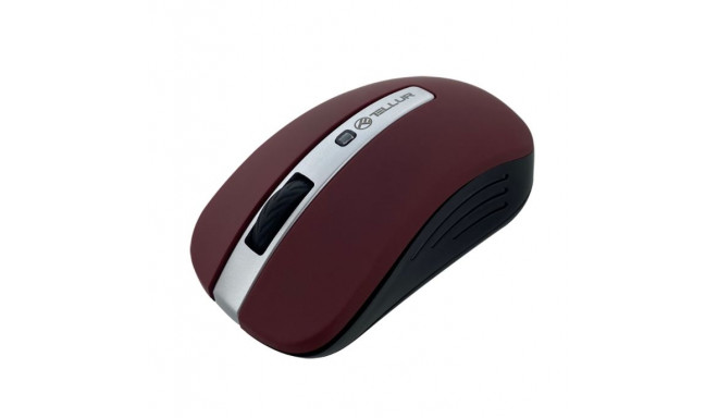 Tellur Basic Wireless Mouse, LED Dark Red