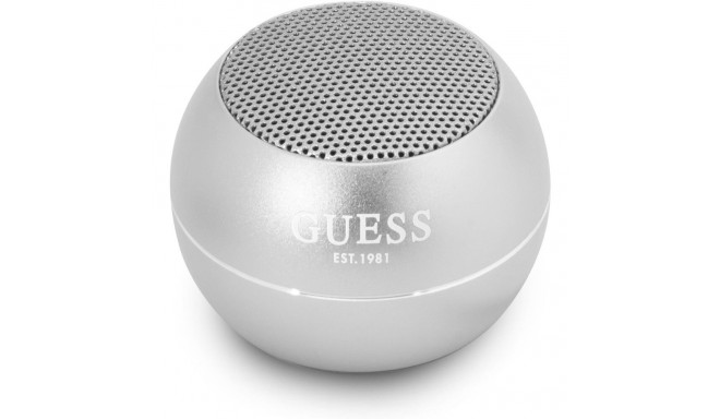 Guess Mini Bluetooth Speaker 3W 4H Silver