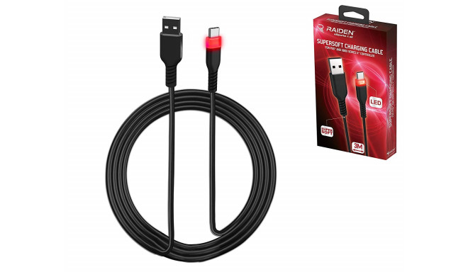 Subsonic Supersoft Charging Cable USB-C for PS5/Xbox/Switch