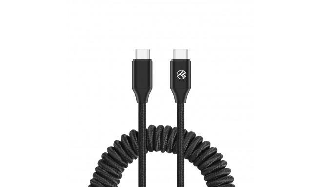 Tellur Extendable USB-C to USB-C Cable PD60W up to 1.8m Black