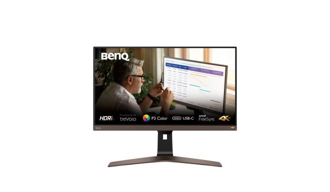 BenQ Monitor EW2880U 28 ", IPS, UHD, 3840 x 2160, 16:9, 5 ms, 300 cd/m, Brown/Black, 60 Hz, HDMI por