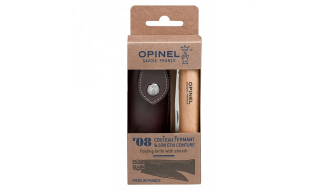 Нож из нержавеющей стали + чехол Opinel Nr 8