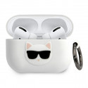 KLACAPSILCHWH Karl Lagerfeld Choupette Head Silicone Case for Airpods Pro White