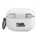 KLACAPSILCHWH Karl Lagerfeld Choupette Head Silicone Case for Airpods Pro White