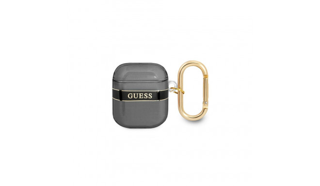 Guess TPU trükitud triibuline ümbris Airpods 1|2 jaoks must