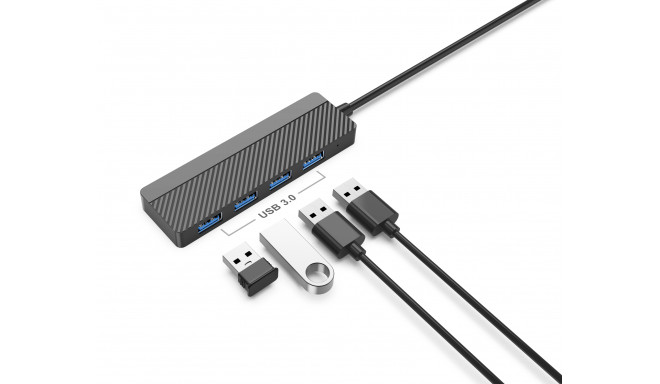 EGA H2 USB-C to 4 x USB 3.0 splitter 5 Gbps black (EU Blister)