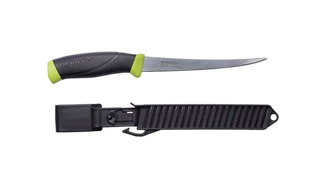 Morakniv Companion kalanuga – 155 mm painduv roostevaba teras tera, fileerimiseks, laimiroheline