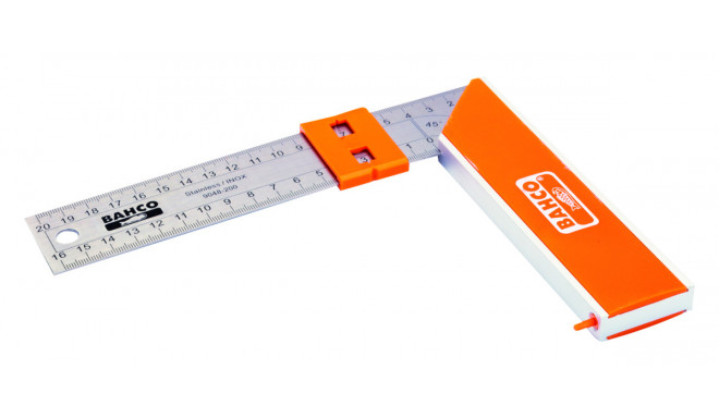 Carpenters square 250mm with sliding marker