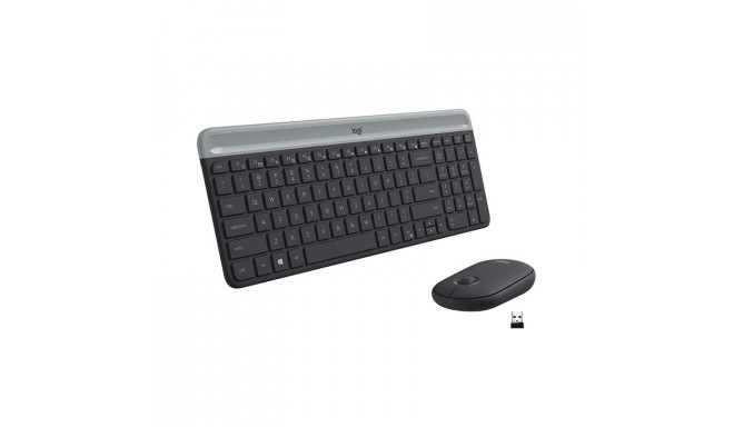 Desktop Logitech Slim Combo MK470 SWE (W), must