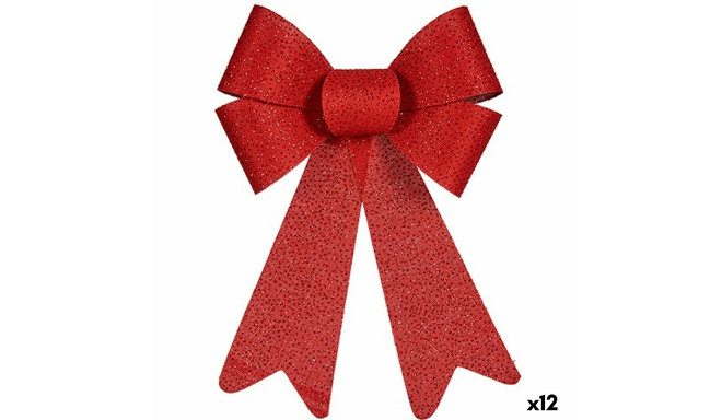 Lasso Christmas bauble Red PVC 16 x 24 x 4 cm (12 Units)