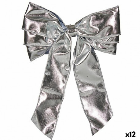 Loops Krist+ HJ112096 HJ112096 Silver 30 x 4 x 20 cm 21 x 45 x 4 cm Christmas bauble (12 Units)