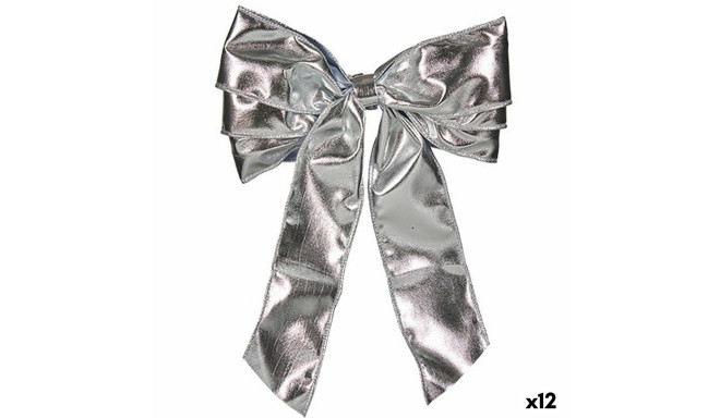 Lasso Christmas bauble Silver 30 x 4 x 20 cm (12 Units)