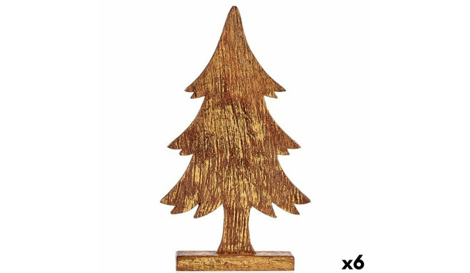 Decorative Figure Krist+ 1122 1122 Golden Christmas Tree 5 x 39 x 22 cm (6 Units)