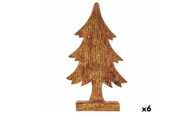 Decorative Figure Krist+ 1123 1123 Golden Christmas Tree 5 x 31 x 15,5 cm (6 Units)