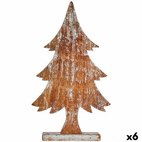 Decorative Figure Krist+ 1121-SILVER 1121-SILVER Silver Christmas Tree 5 x 49,5 x 26 cm (6 Units)