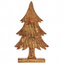 Decorative Figure Christmas Tree Golden Wood 5 x 39 x 22 cm (6 Units)