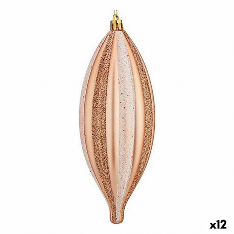Christmas Decorations Set Krist+ 00904 00904 Copper PVC Streched 3 x 3 x 18 cm 8,5 x 19 x 3 cm (12 U