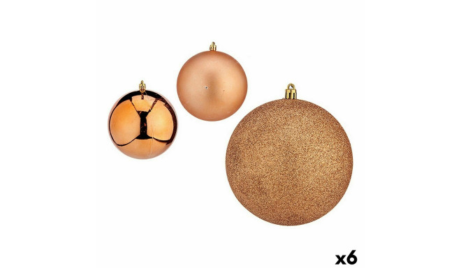 Set of Christmas balls Krist+ 00750 00750 Copper Plastic (6 Units)