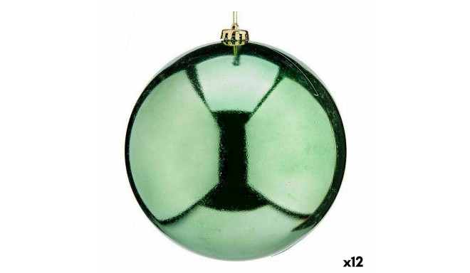 Christmas Bauble Green Plastic 20 x 20 x 20 cm (12 Units)