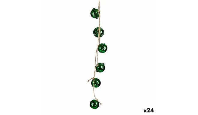 Christmas bauble Krist+ 00547-2 00547-2 Green Plastic Rattle 58 x 3 x 3 cm (24 Units)