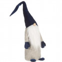 Decorative Figure Gnome Blue White Grey Polyester Wood Sand 20 x 100 x 25 cm (8 Units)