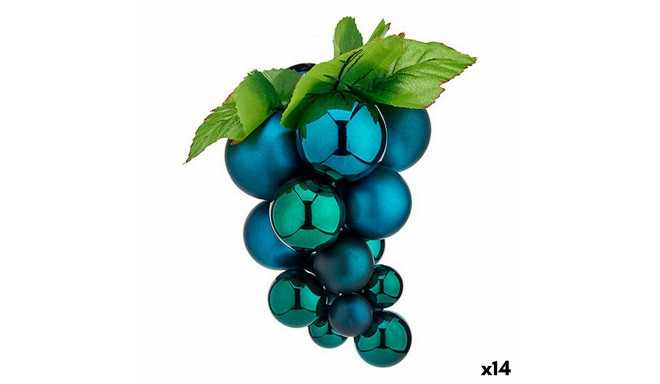 Eglītes rotājums Vīnogas Mini Zils Plastmasa 15 x 15 x 20 cm (14 gb.)