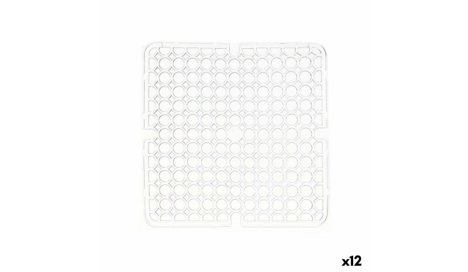 Libisemisvastane matt Läbipaistev Plastmass 28 x 0,1 x 28 cm Valamu (12 Ühikut)