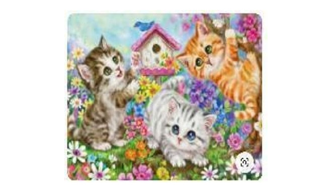 Diamond mosaic - Three happy cats