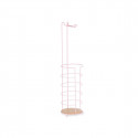 Toilet Roll Holder Pink Metal Bamboo 16,5 x 63,5 x 16,5 cm (4 Units)