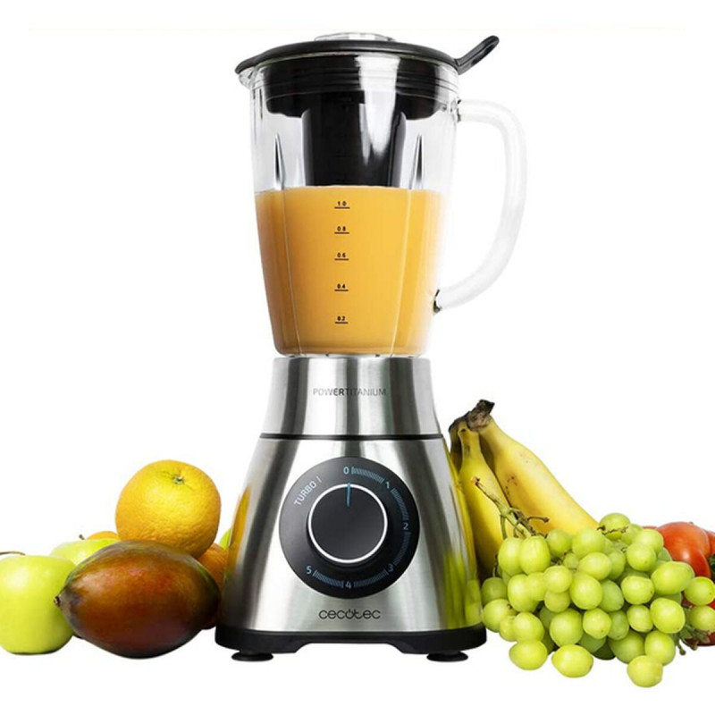 Cup Blender Cecotec Power Black Titanium 1300 PerfectMix 1 8 L