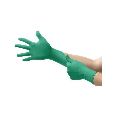 Ansell TouchNTuff 92-600 disposable nitrile gloves – chemical splash resistance, powder-free, size M