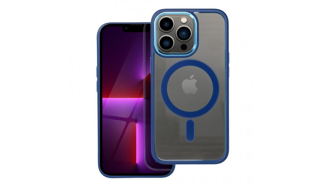COLOR EDGE MAG COVER case compatible with MagSafe for IPHONE 13 Pro navy blue