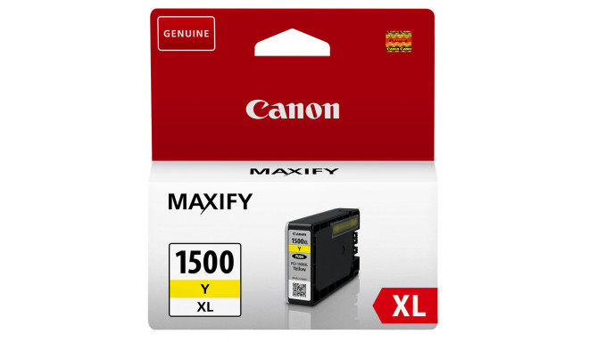 Canon ink cartridge PGI1500XLY 900lk Maxify MB2050/MB2150/MB2350/MB2750, yellow