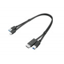 Lenovo 4X91D11453 USB cable 0.43 m USB 3.2 Gen 1 (3.1 Gen 1) USB A USB B Black