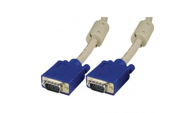 Deltaco RGB HD15 VGA cable 20 m VGA (D-Sub) Blue, Grey