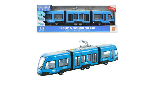 Blue tram