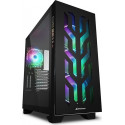 Sharkoon korpus Elite Shark CA300T Big Tower Tempered glass, must