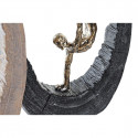 Dekoratīvās figūriņas DKD Home Decor 24 x 8 x 36 cm Melns Bronza (2 gb.)
