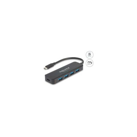 DeLOCK USB-C Hub 4P USB 3.2 Gen 1+ PD - 64170