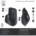 Logitech MX Master 3S mouse, Bluetooth (PC/Mac/iPad/Android), graphit