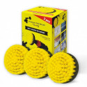 Kornely puhastushari akutrellile keskmiselt pehme 3pcs., 13cm, kollane