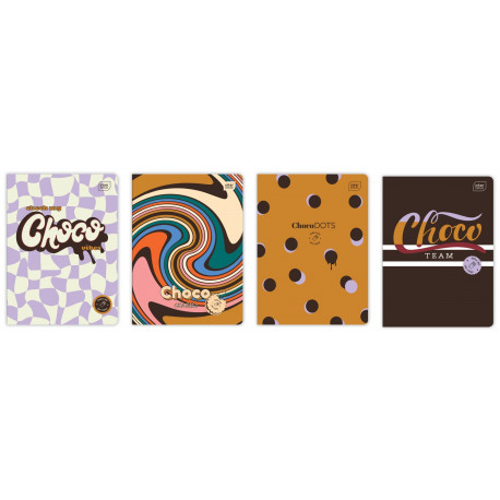 Kaustik A5 60 lehte 70g, ruut Choco lõhnav, assortii Interdruk