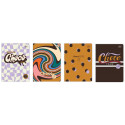 Kaustik A5 60 lehte 70g, ruut Choco lõhnav, assortii Interdruk