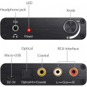 RoGer DAC 192kHz 24bit S/PDIF to RCA Converter with headphone jack 3,5mm / Optical / Coaxial