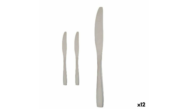 Набор ножей Kinvara KT190017-1 Серебристый Нержавеющая сталь 55,5 x 2 x 0,5 cm (12 штук)