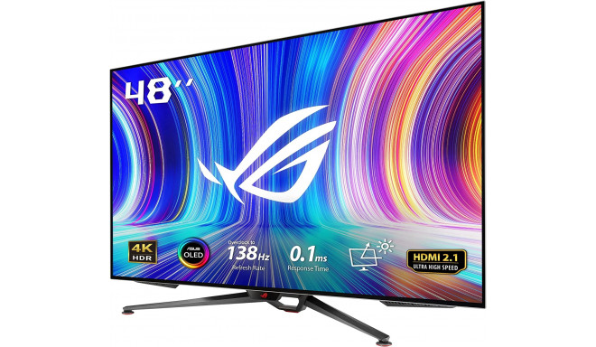 ASUS ROG Swift PG48UQ - 48 - LED - UltraHD/4K, NVIDIA G-Sync, 138Hz panel,black
